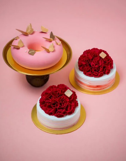 8 (3) Luxurious Holiday Mousse Cake Set - Image 1